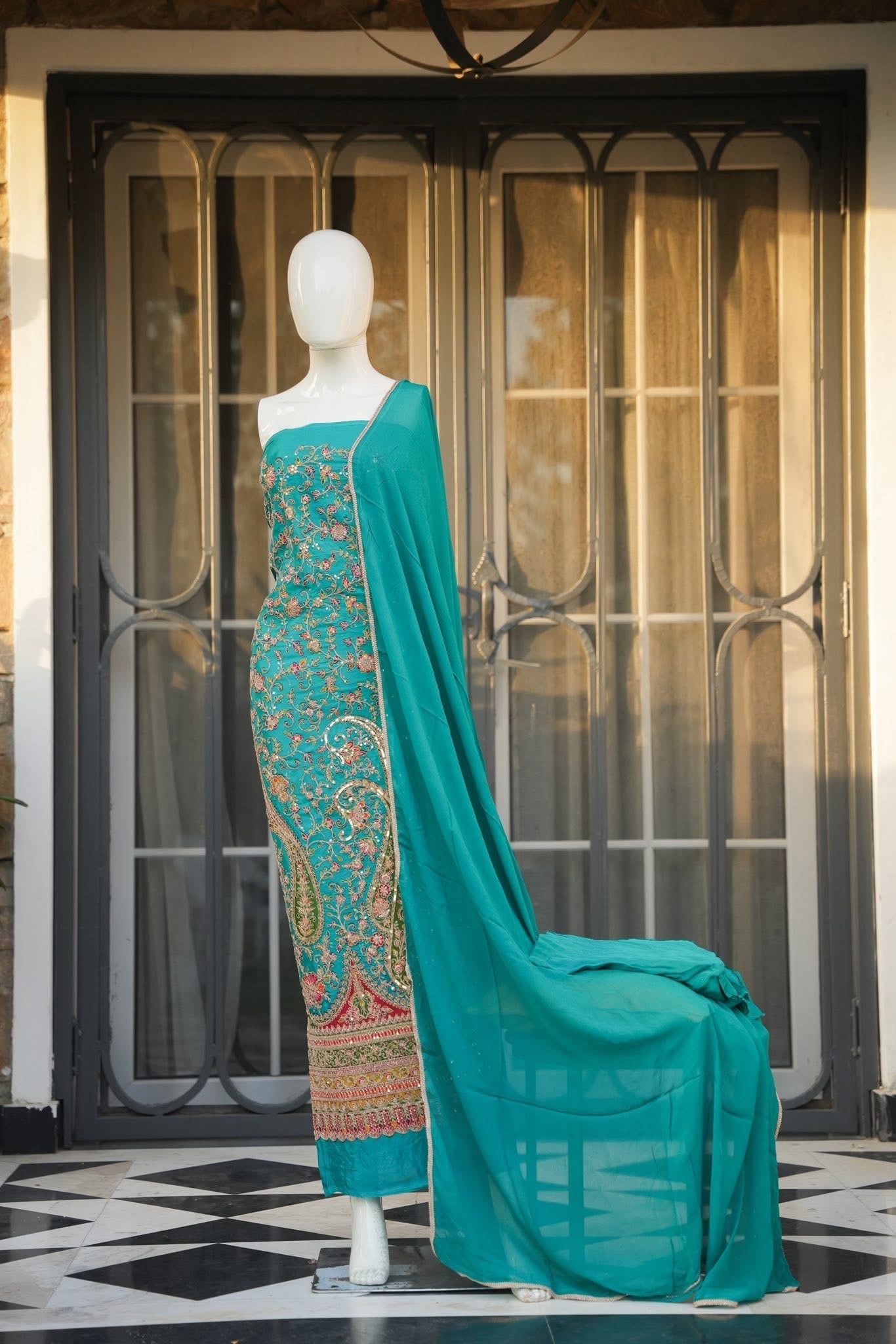 Nitya Embroidered Unstitched Suit Set