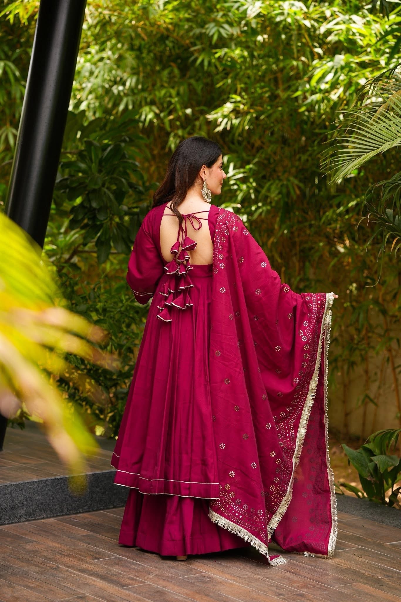 Soraya Sangria Suit Set