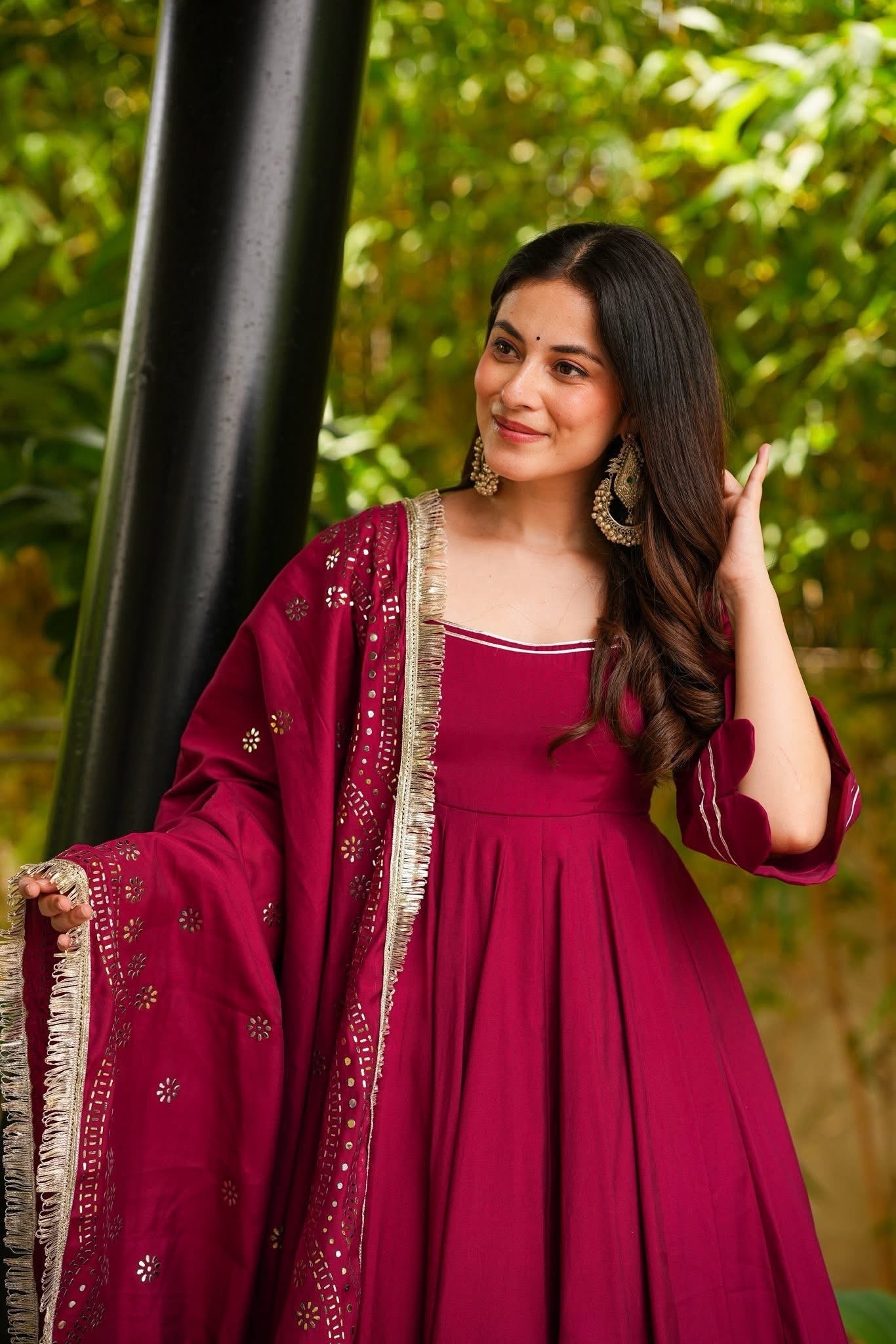 Soraya Sangria Suit Set