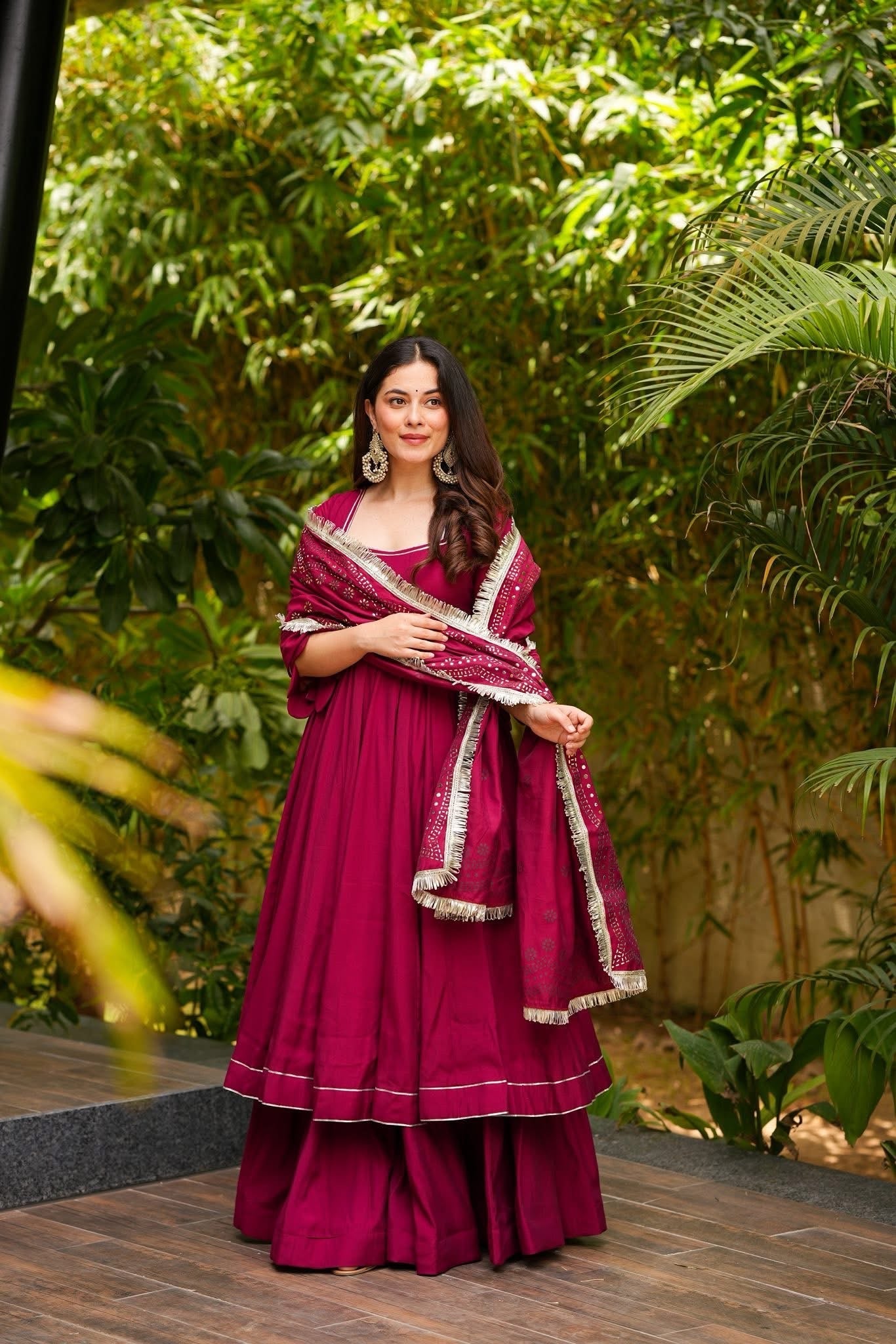 Soraya Sangria Suit Set