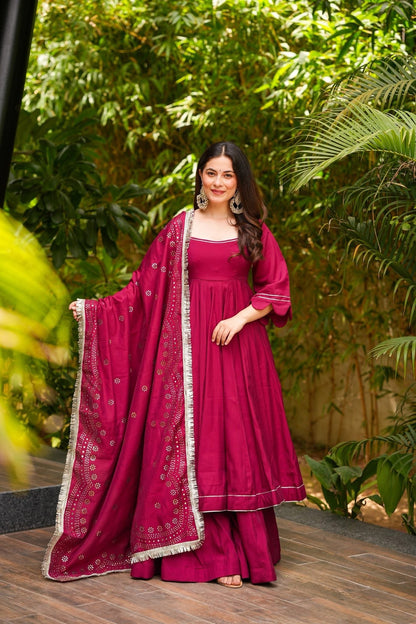 Soraya Sangria Suit Set