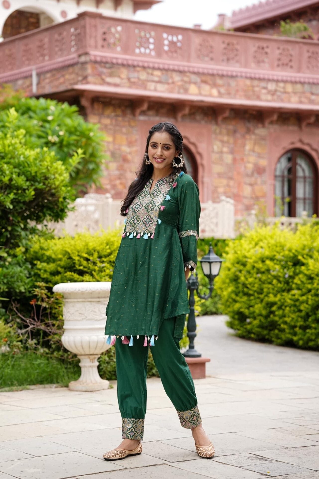 NETRA GREEN KURTA SET
