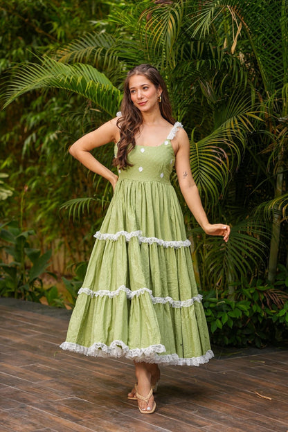 Pistachio Twirl Dress