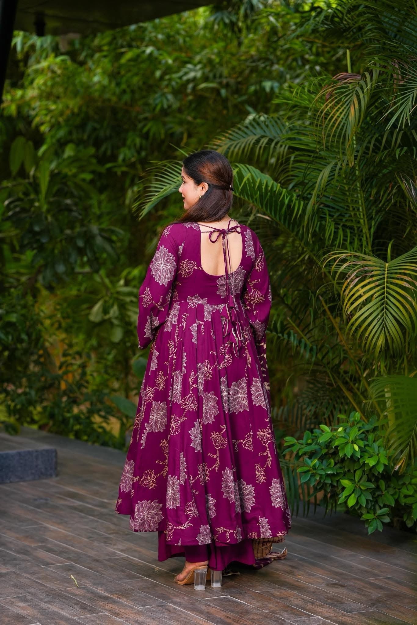 Maaya Scarlet Rayon Suit Set