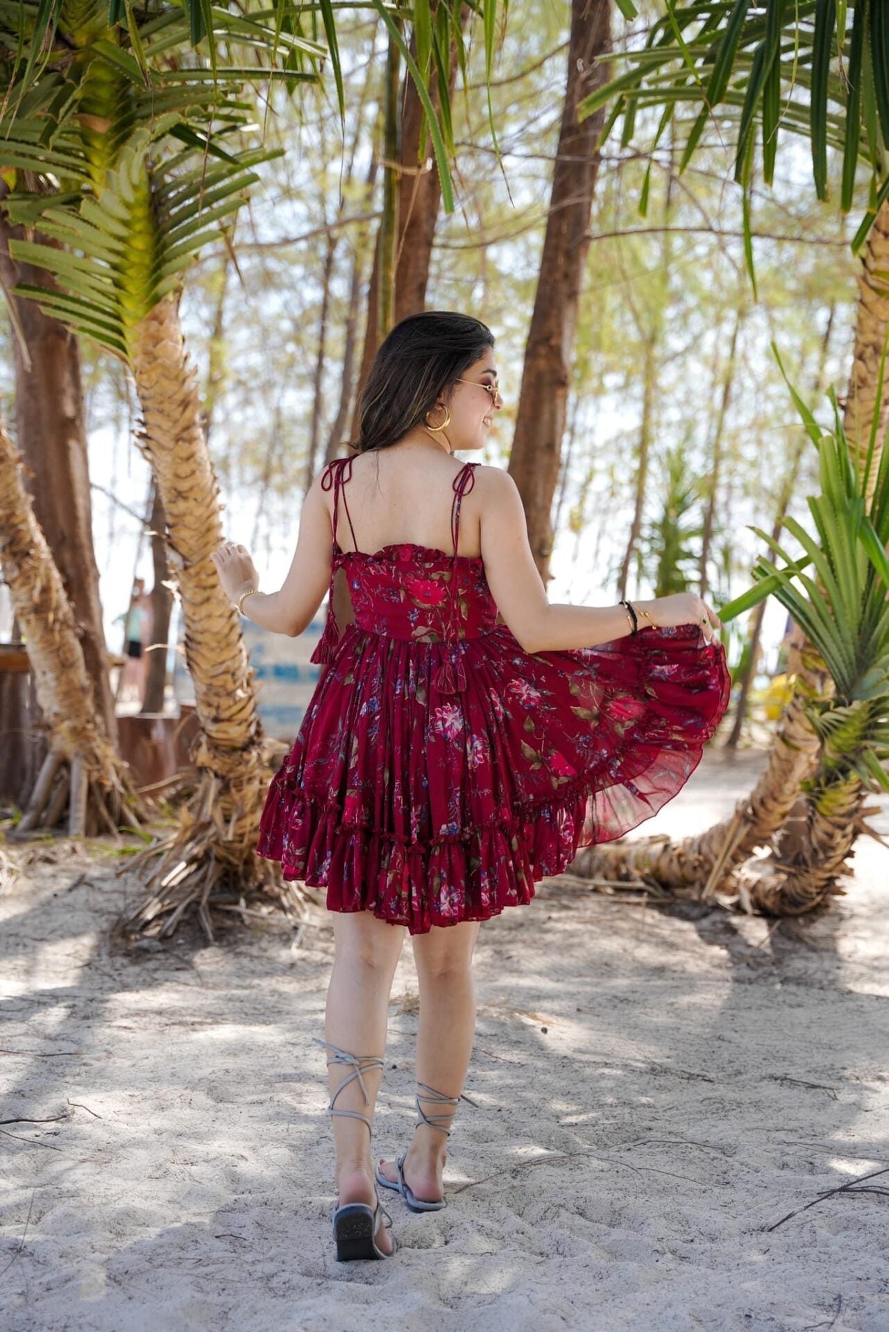 Charming chinon short dress