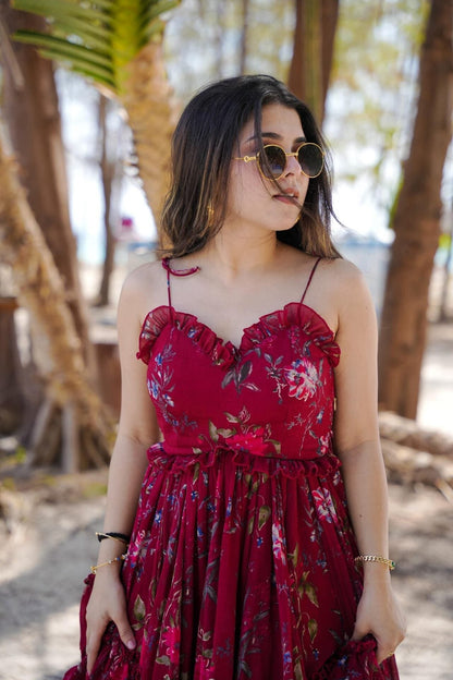 Charming chinon short dress