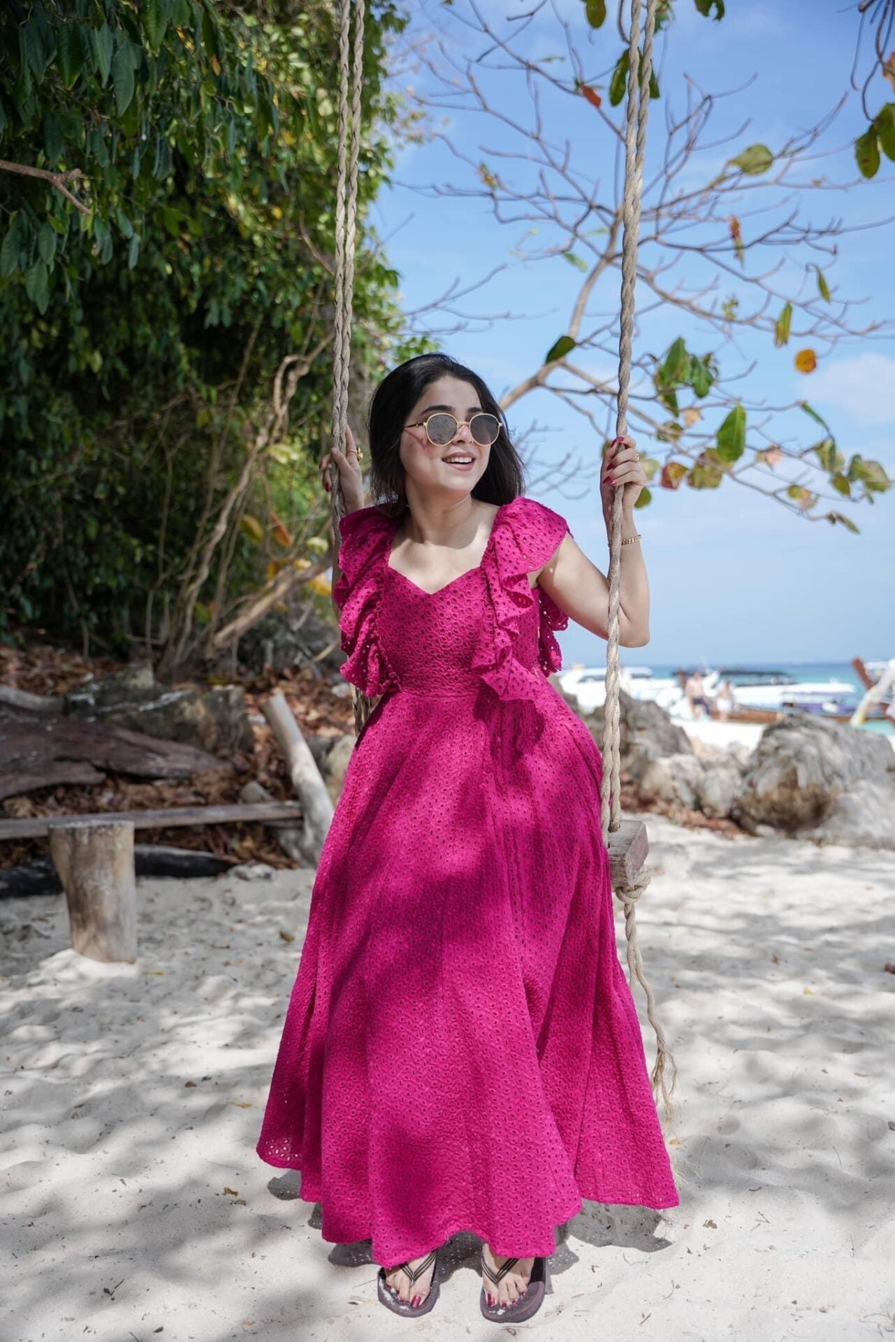 Pink Blossom Cotton Dress