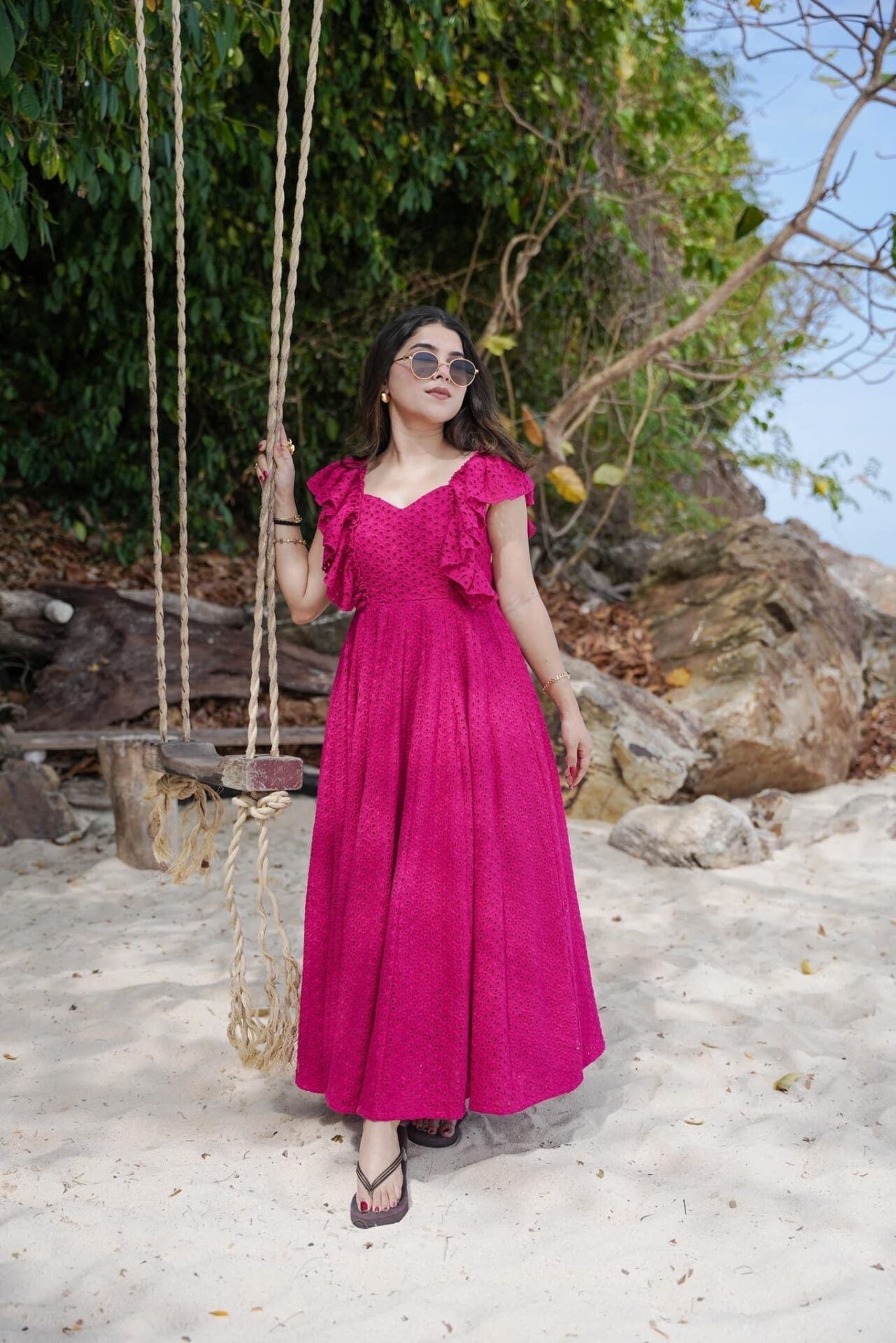 Pink Blossom Cotton Dress