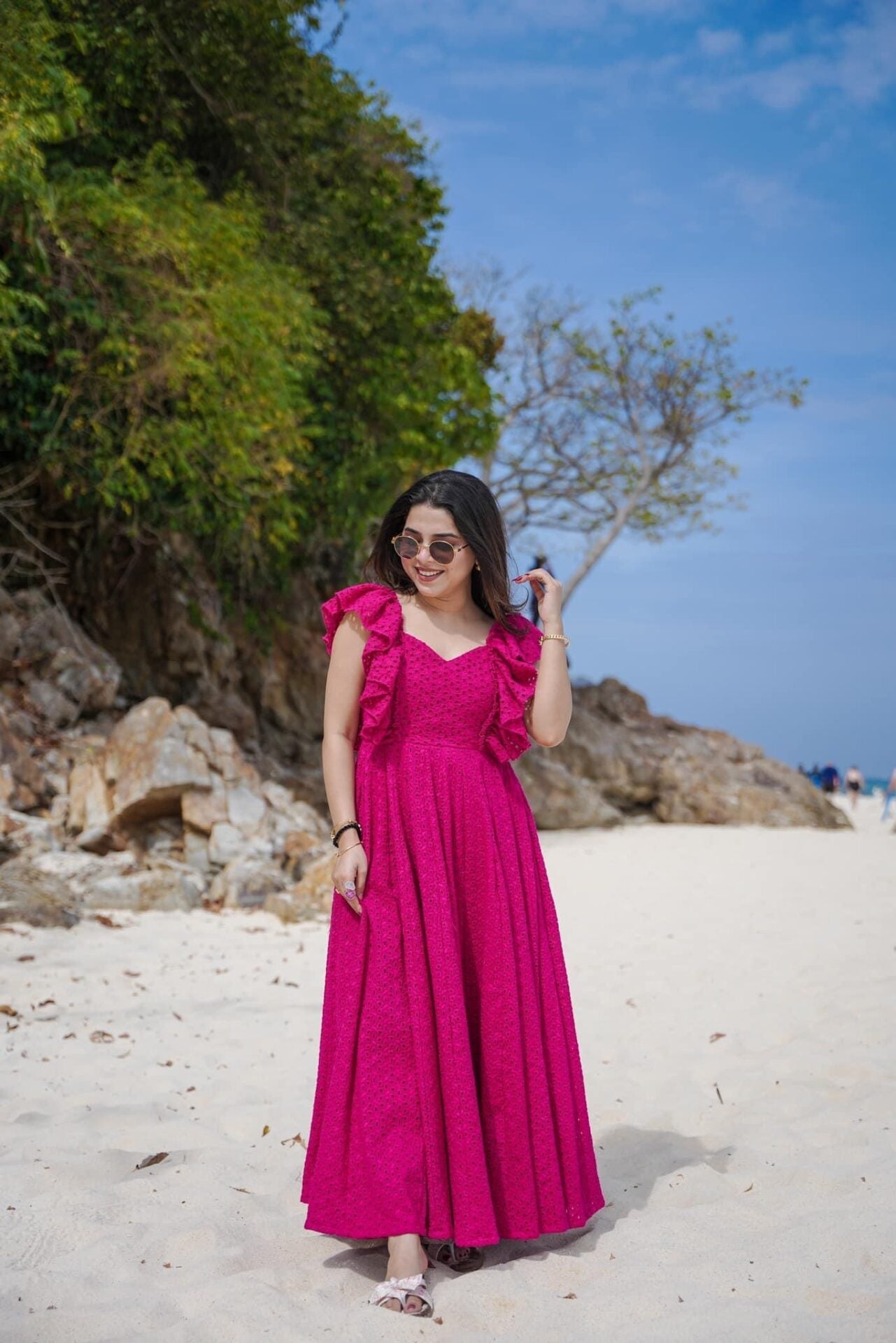 Pink Blossom Cotton Dress