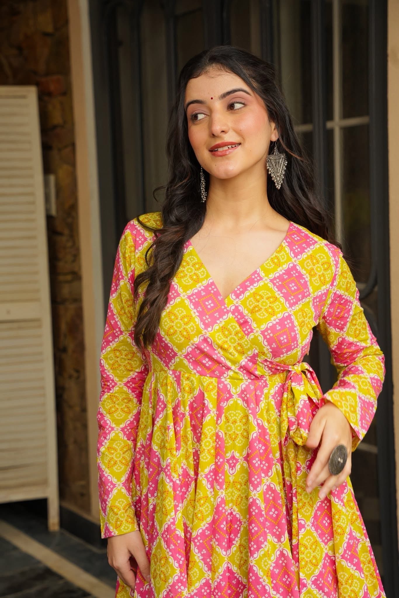 Rozana Pop Kurta Palazzo Set