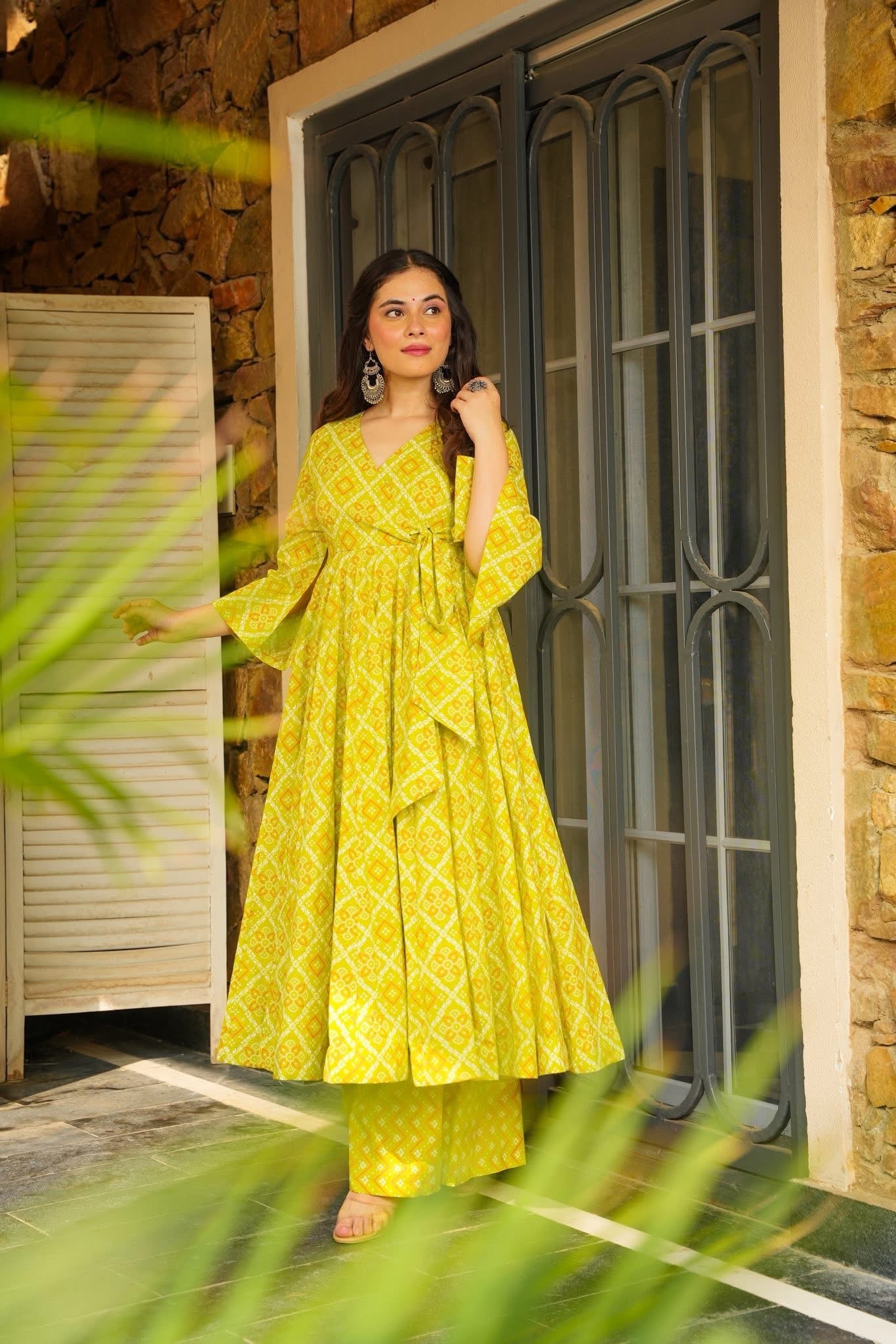 Aangan Prsim Kurta Palazzo Set