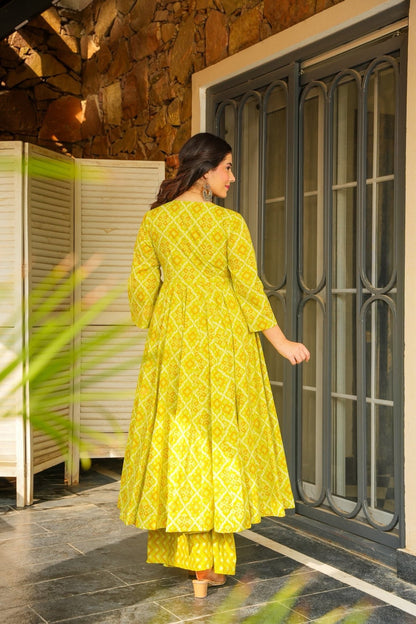 Aangan Prsim Kurta Palazzo Set