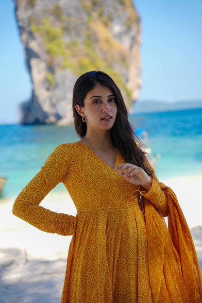 Izumi cotton Angarkha set