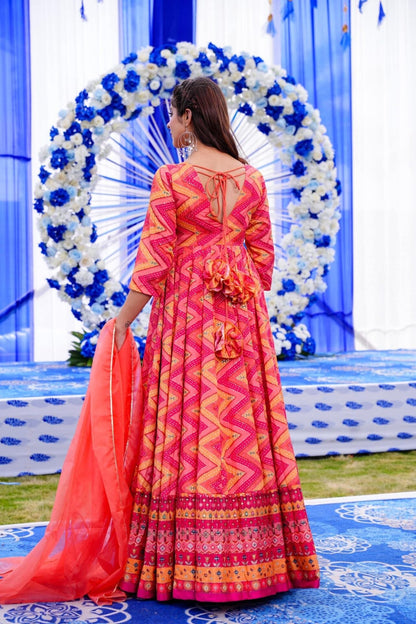 Red Shyla Embroidered Heavy V-Neck Maxi Set