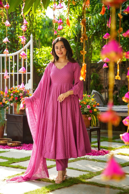 Reeva Blushed Suit Set