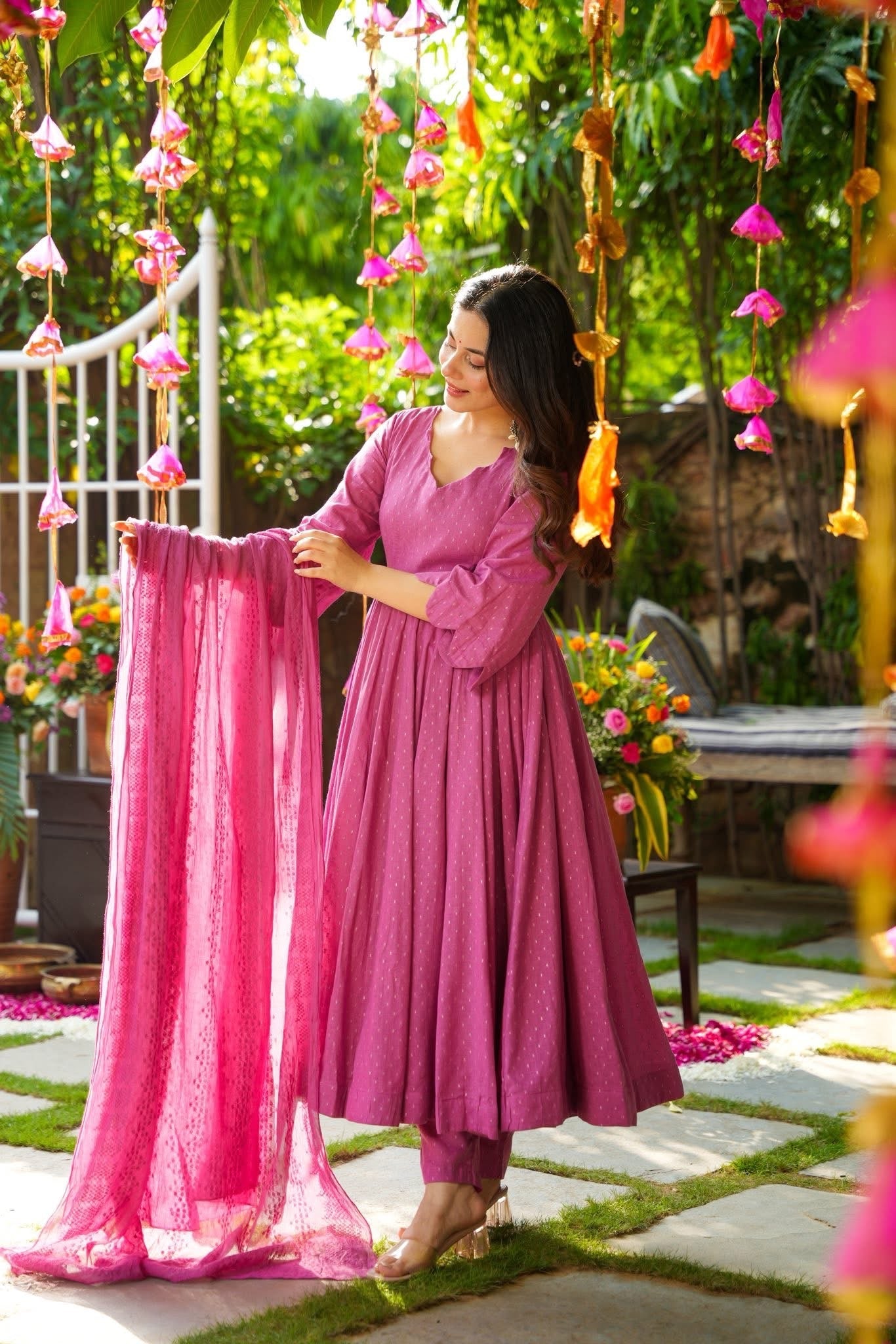 Reeva Blushed Suit Set