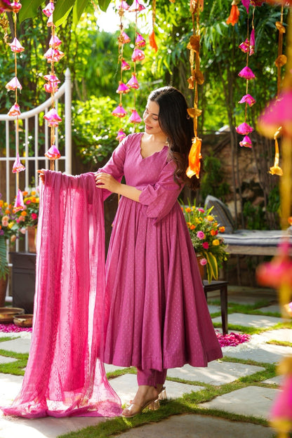 Reeva Blushed Suit Set