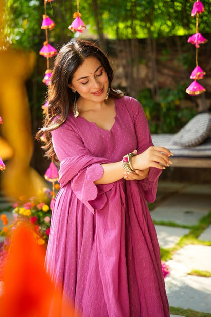 Reeva Blushed Suit Set