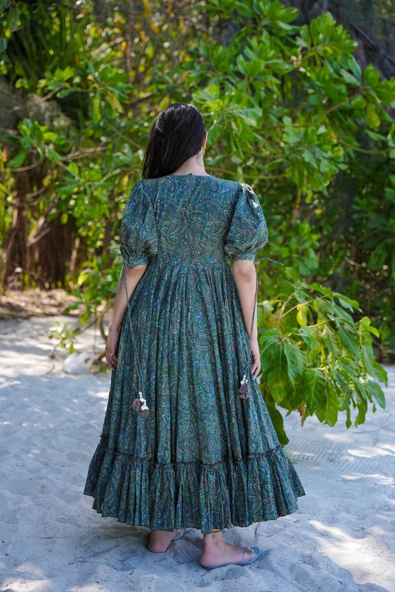 Jade Tide Cotton Dress