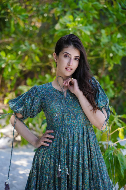 Jade Tide Cotton Dress