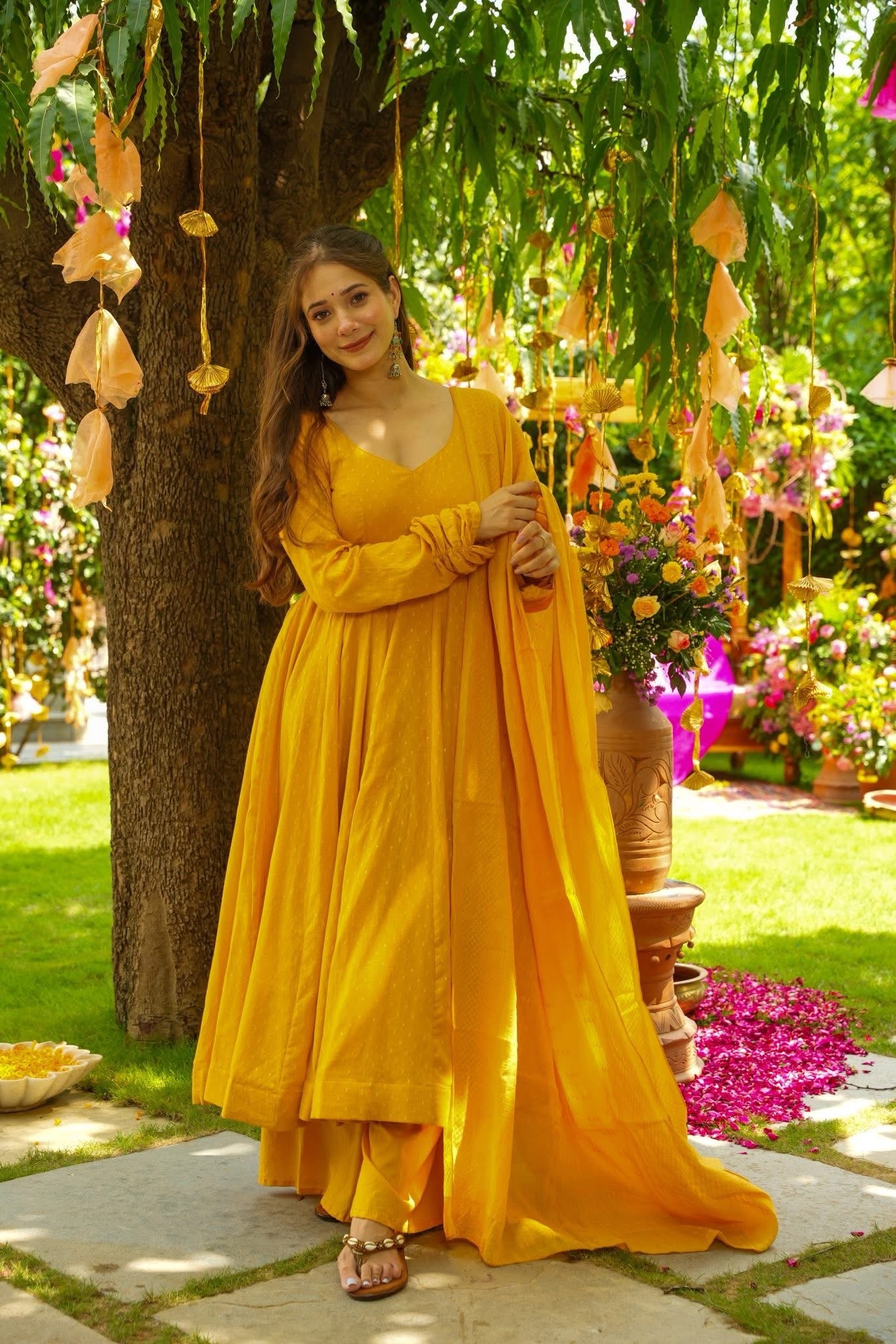 Daffodil Shine Cotton Suit Set