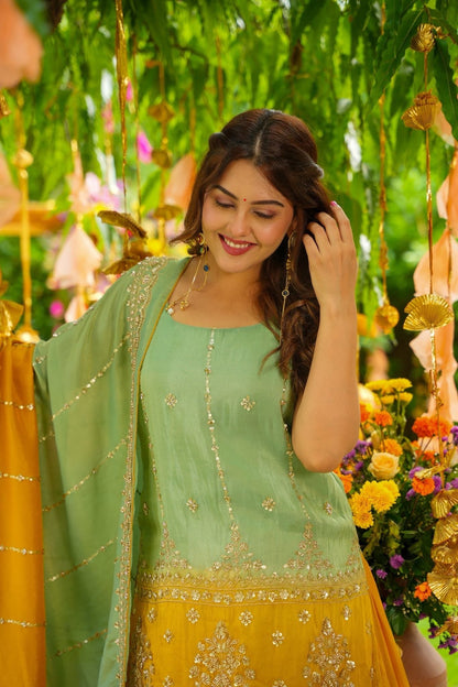 Solmera Cosmos Sharara Set