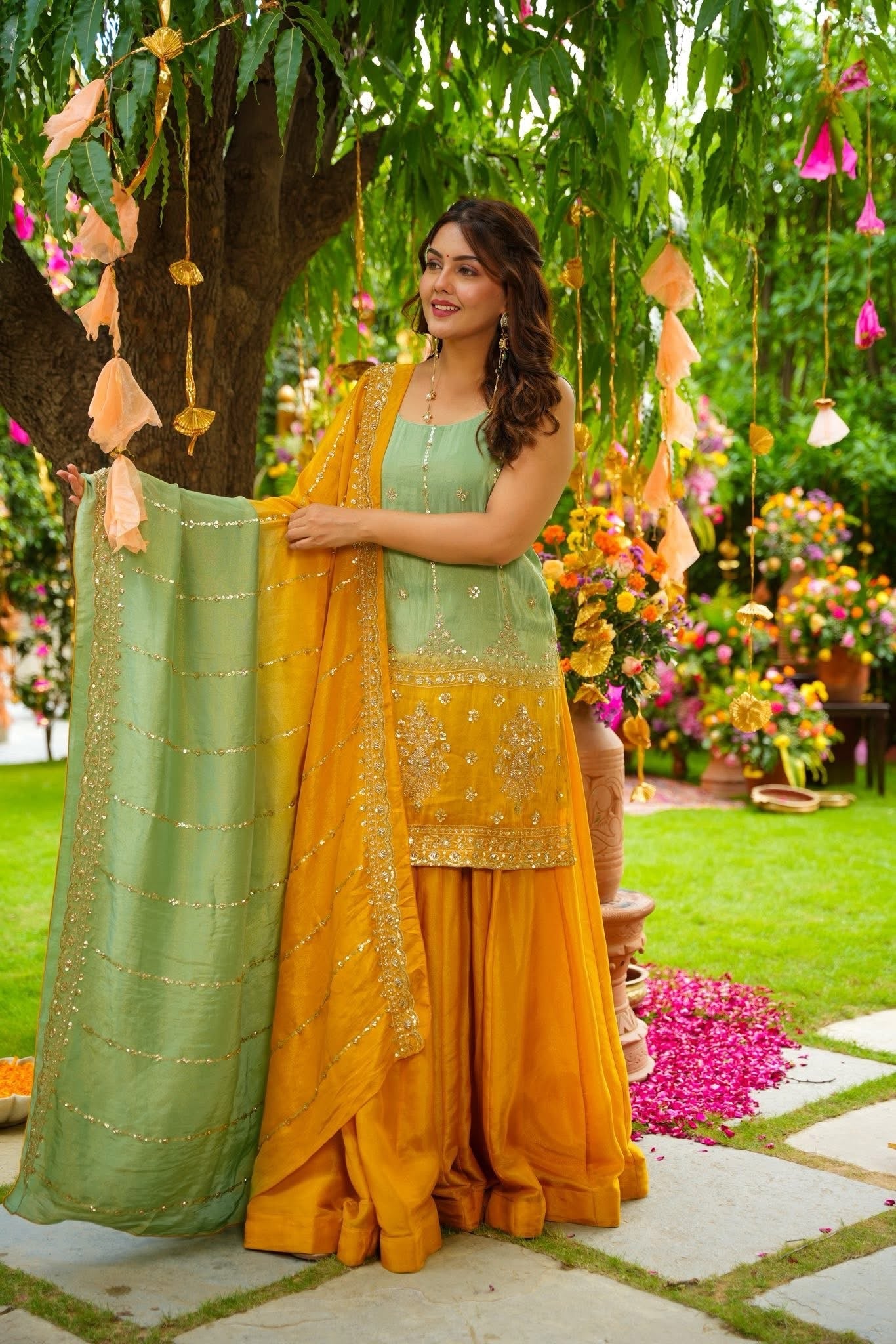 Solmera Cosmos Sharara Set