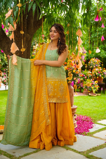 Solmera Cosmos Sharara Set