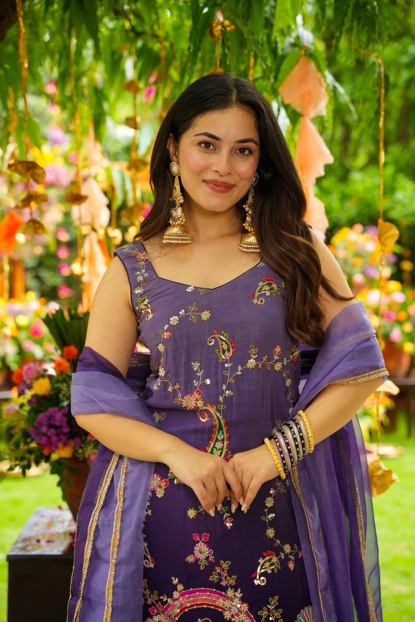 Peacock Majesty Sharara Set