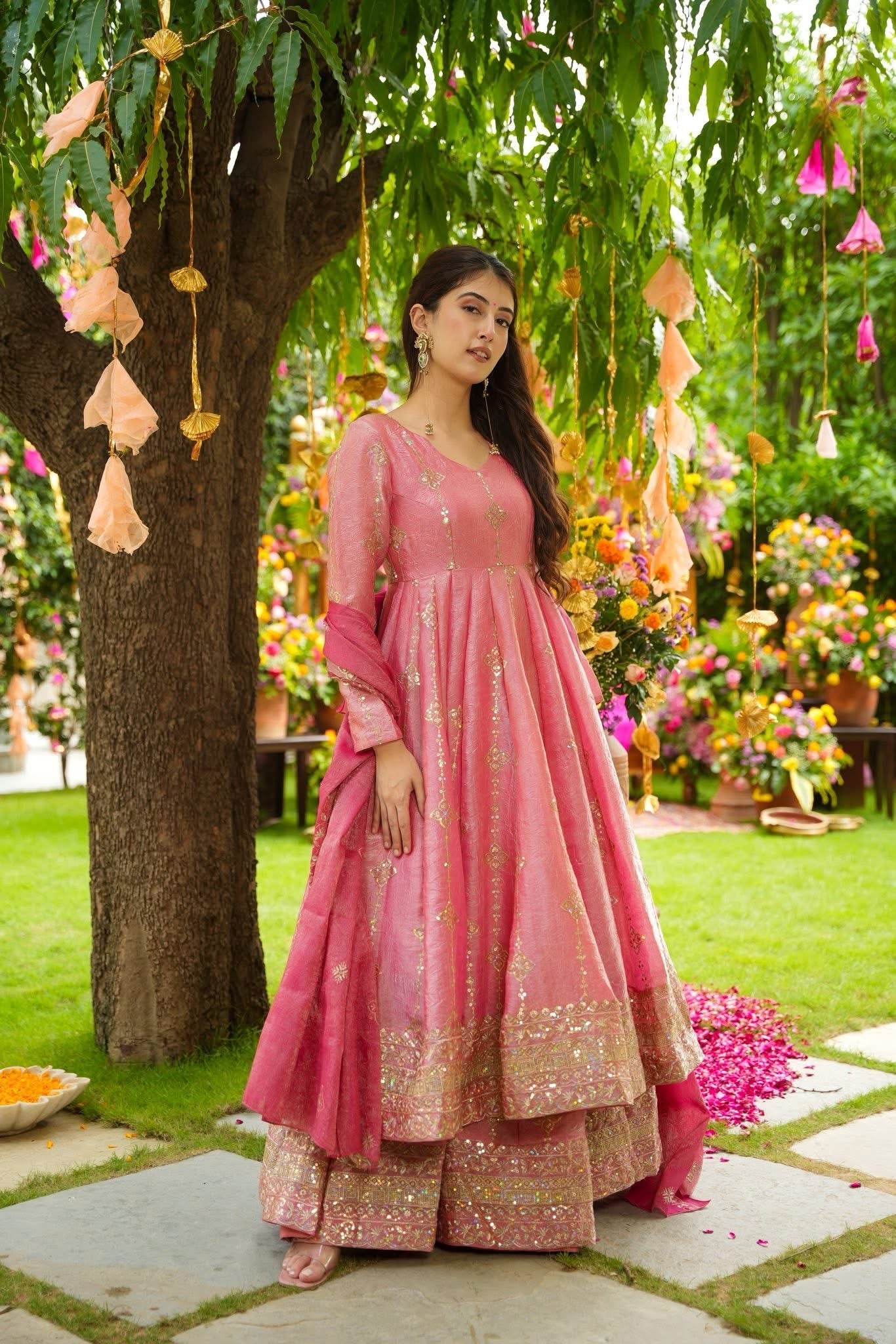 Regal Flamingo Suit Set