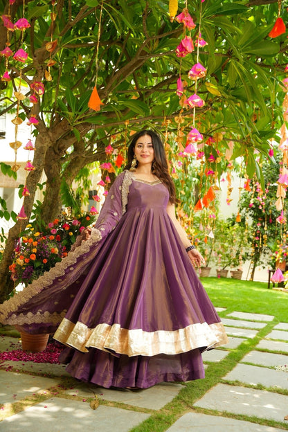 Zinnia Purple Cosmos Suit Set