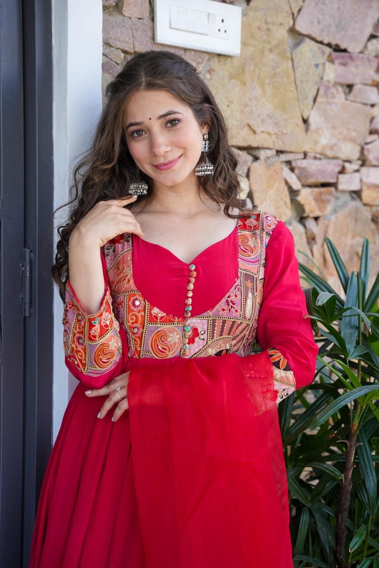 Adhira Crepe Suit Set