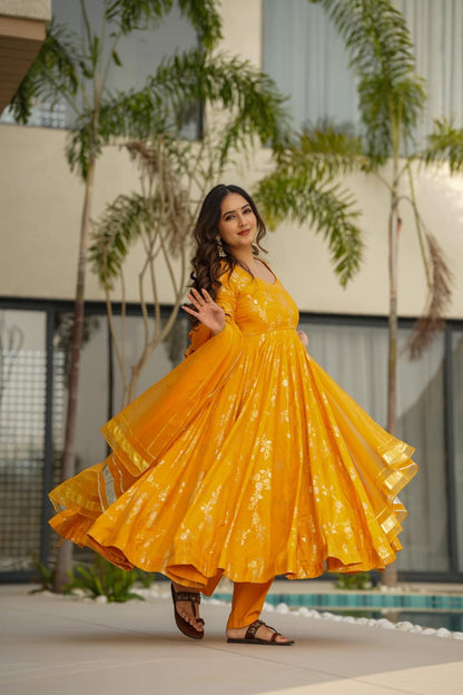 Tropical mist silk suit set