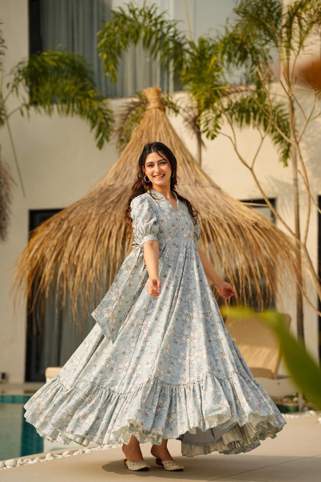 tracy cotton floor length dress