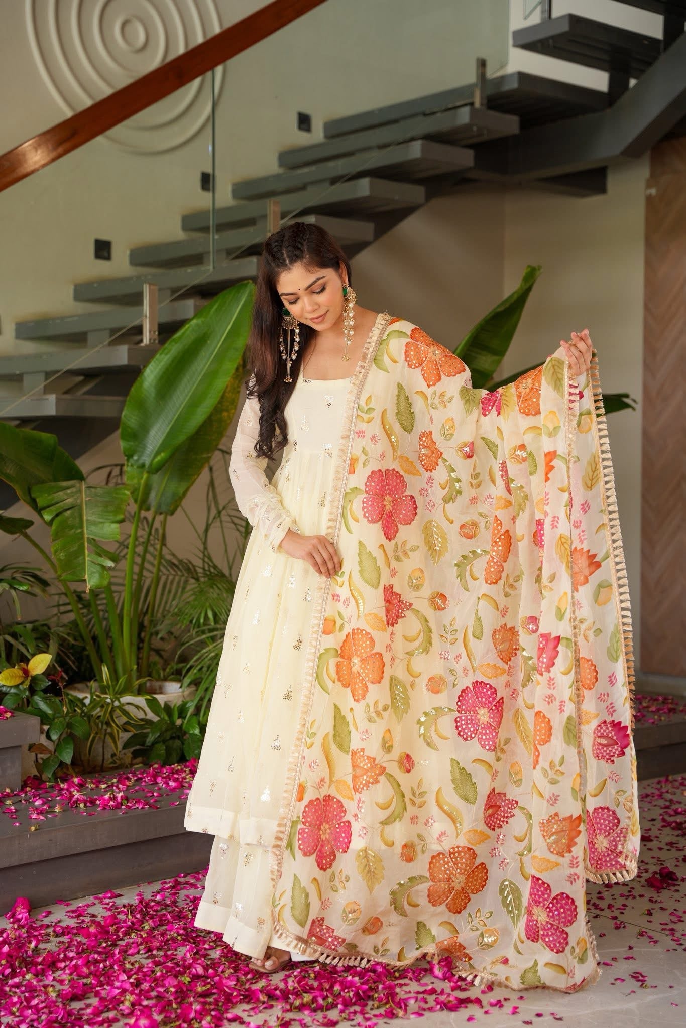 Phoolzaib Organza Festive Suit Set