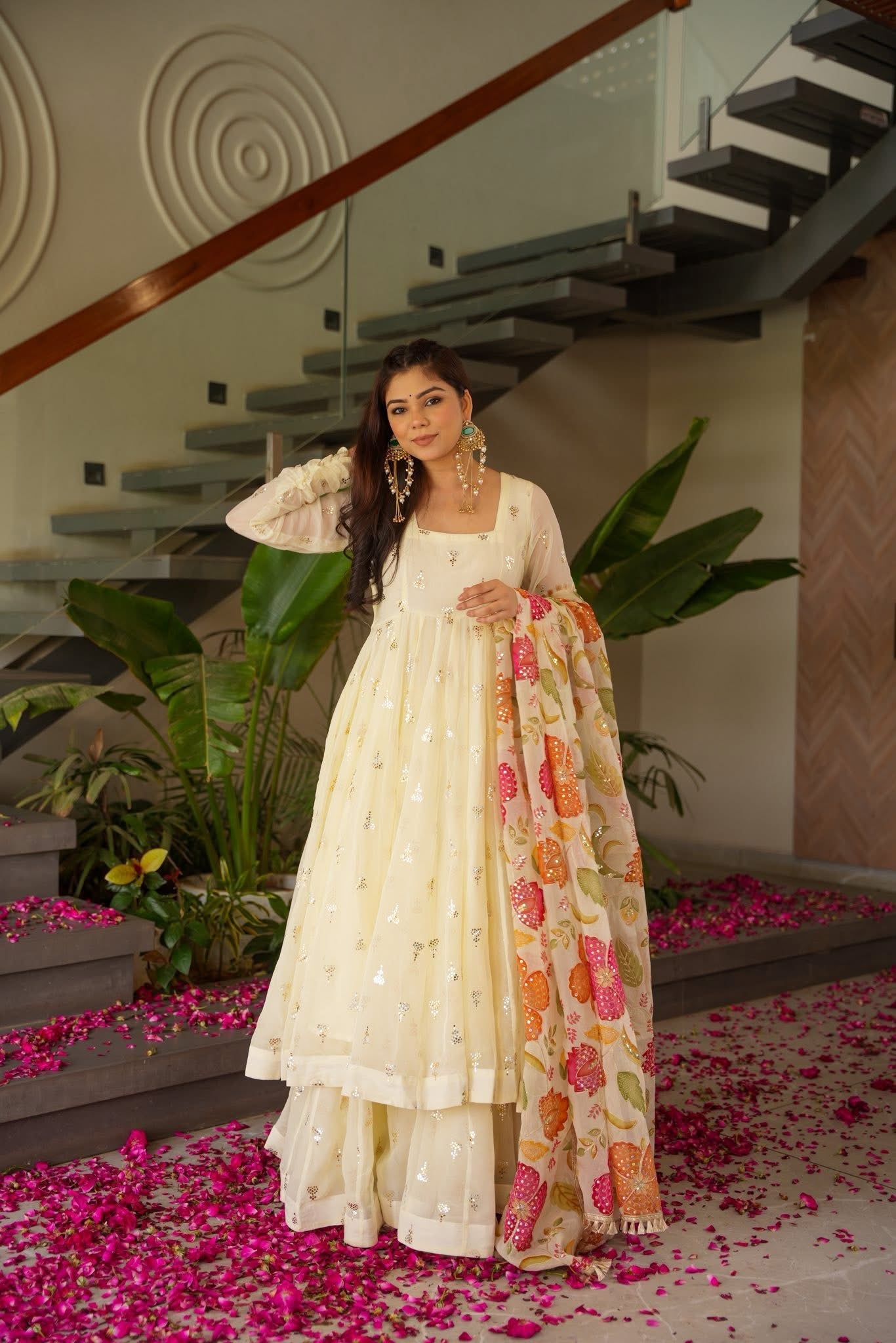 Phoolzaib Organza Festive Suit Set
