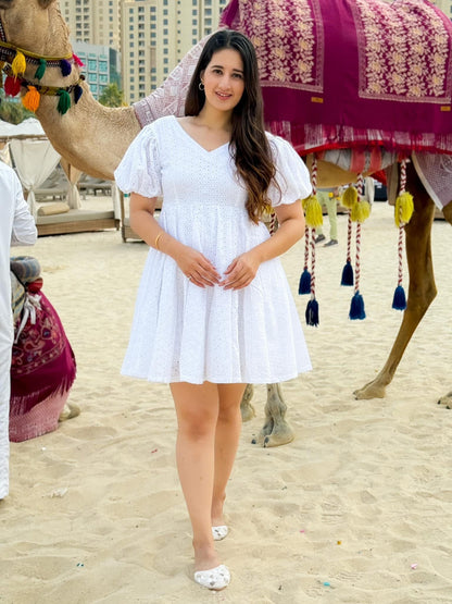 The White Canvas Dress