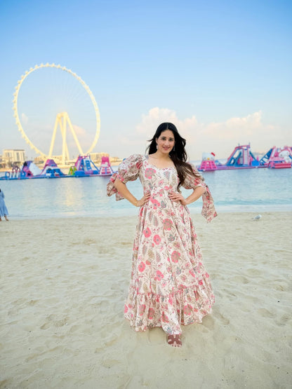 Calming mist floral maxi