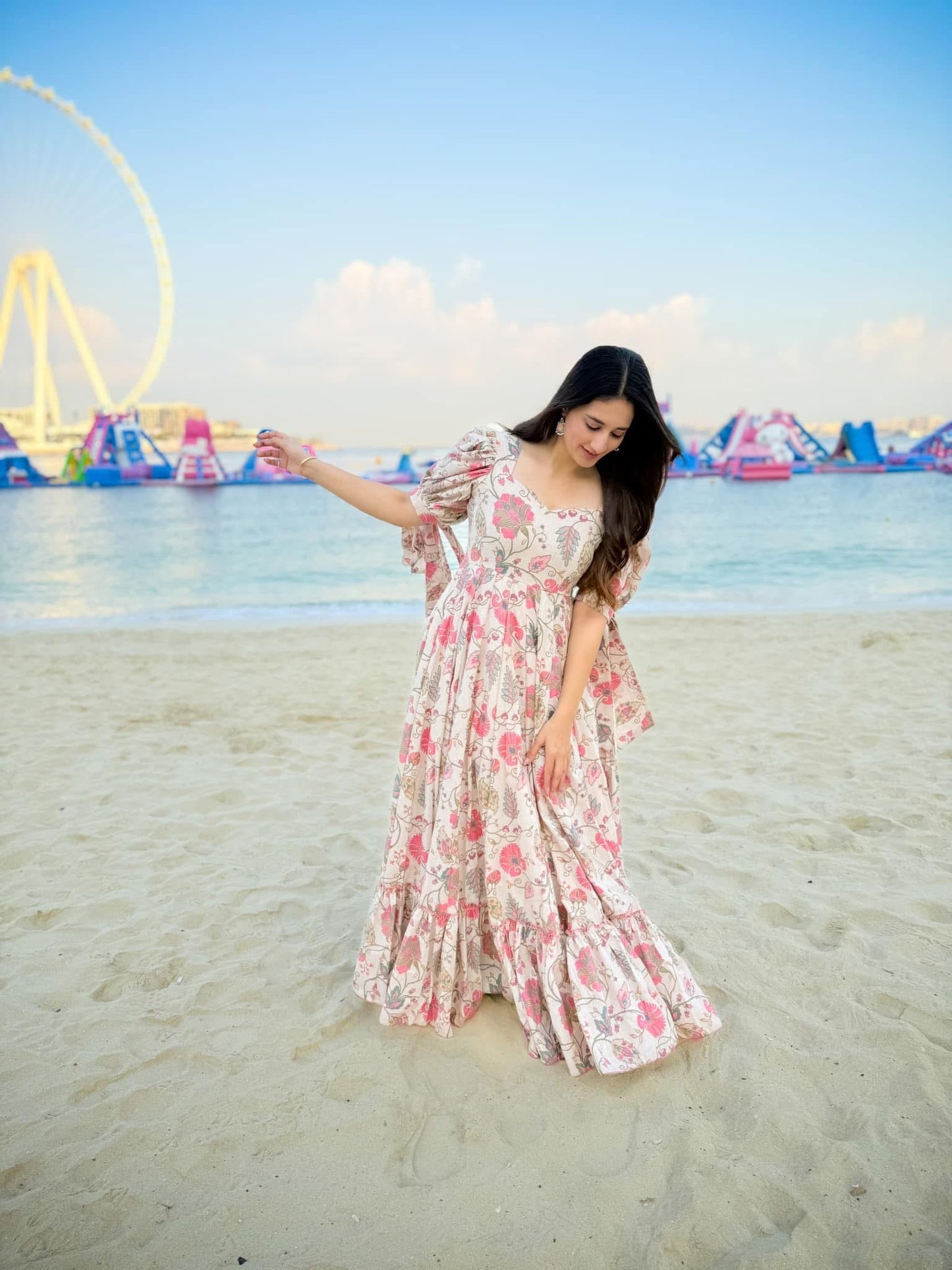 Calming mist floral maxi