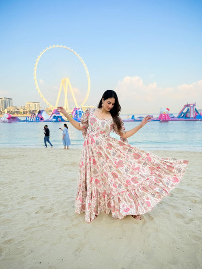 Calming mist floral maxi