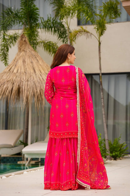 Tvesha Chinon Festive Kurta Set