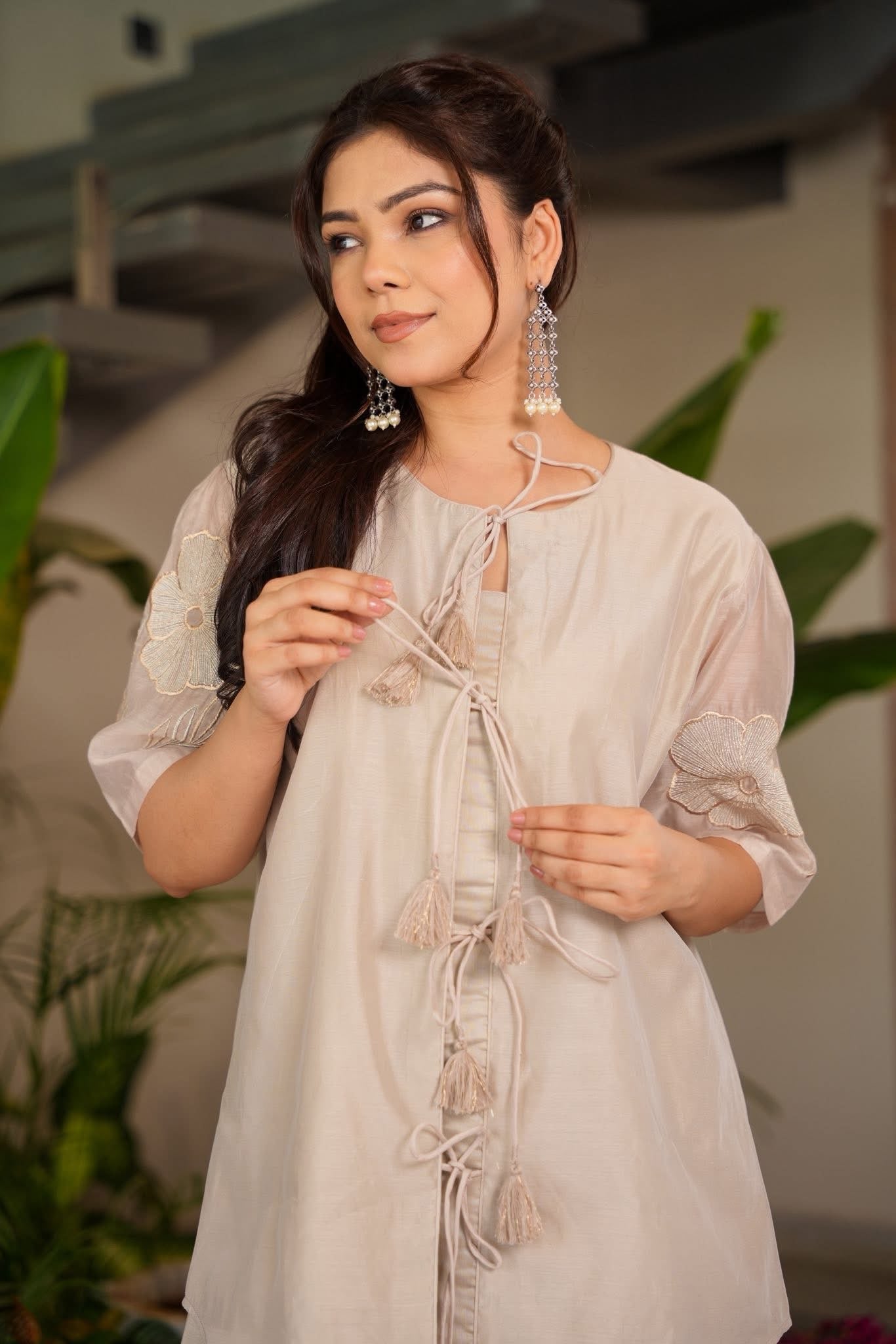 Ruva Chanderi Co-ord Set