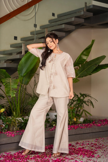 Ruva Chanderi Co-ord Set