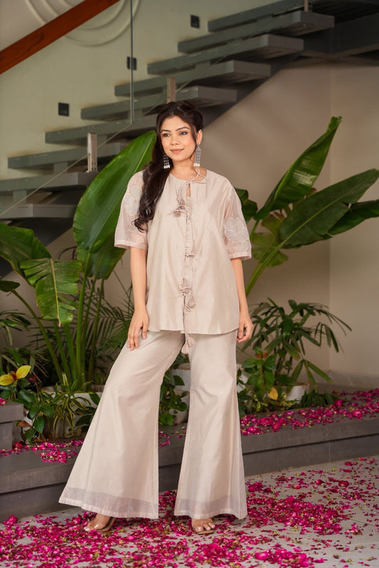 Ruva Chanderi Co-ord Set