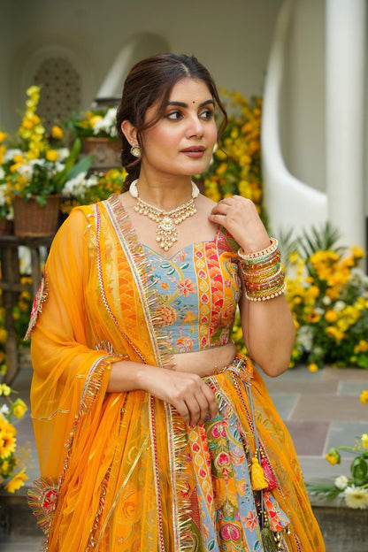 Mahjabeen Multicolour Lehenga Set