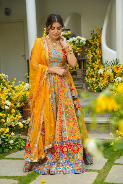 Mahjabeen Multicolour Lehenga Set