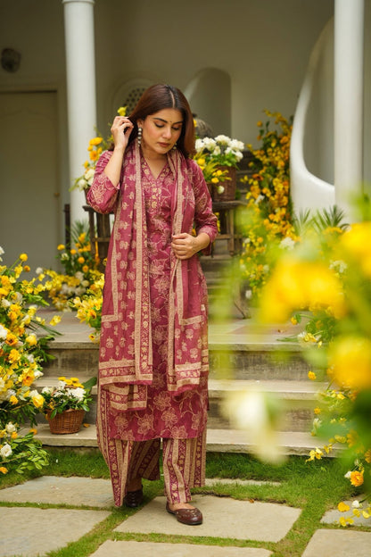 Mahnoor Printed Cotton Kurta Set