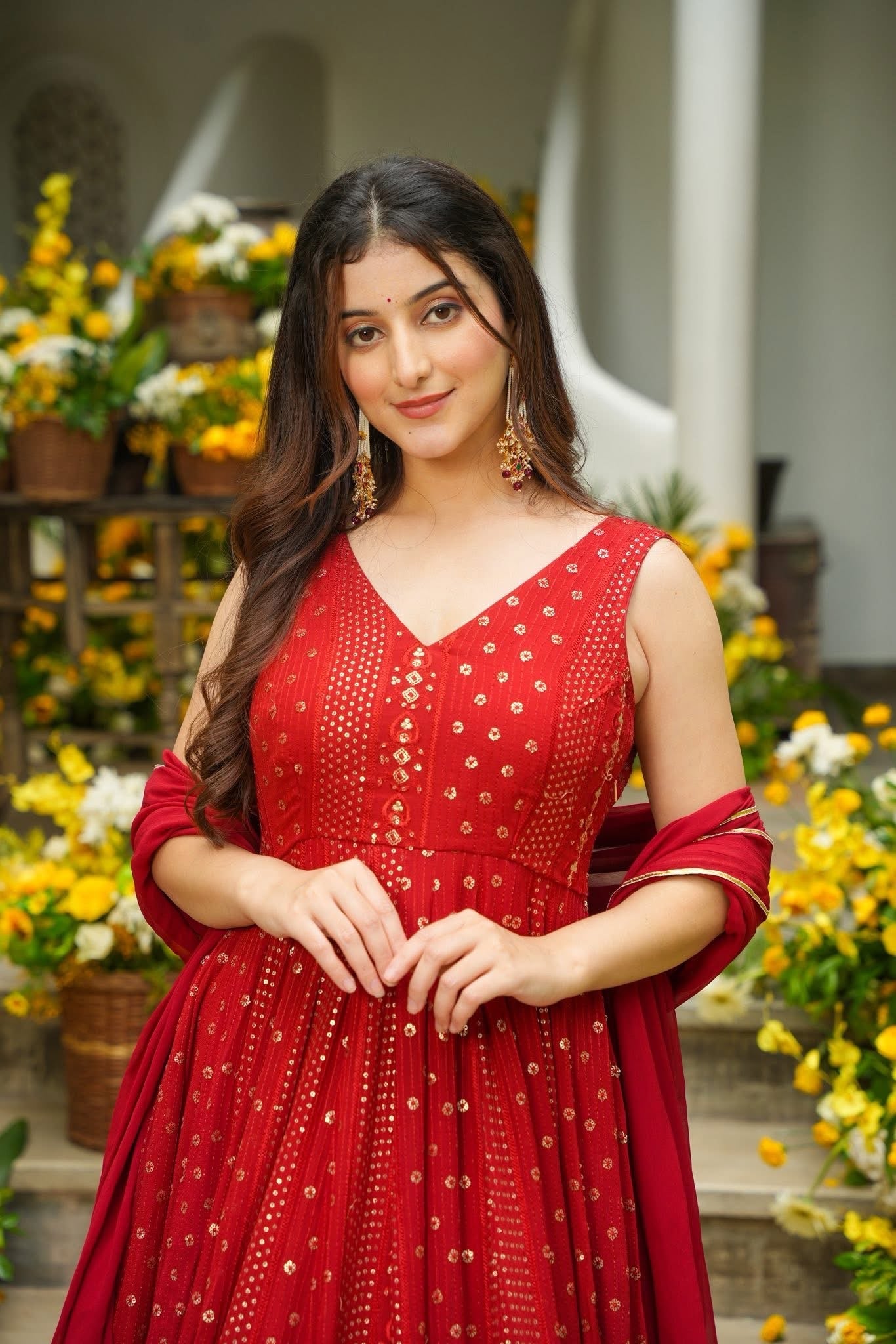 Bhargavi Georgette Festive Wear Maxi Set