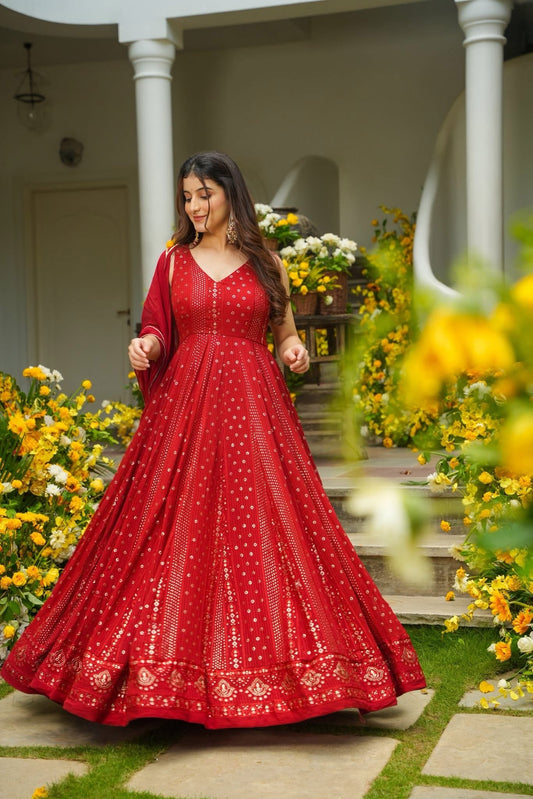 Bhargavi Georgette Festive Wear Maxi Set