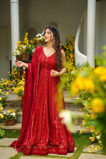 Bhargavi Georgette Festive Wear Maxi Set